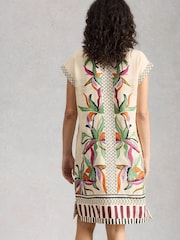 White Stuff Natural Jilly Linen Dress - Image 3 of 6