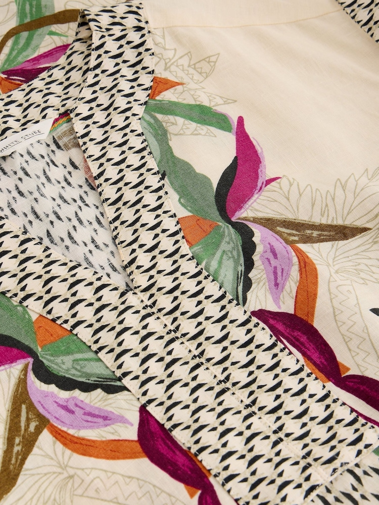 White Stuff Natural Jilly Linen Dress - Image 6 of 6