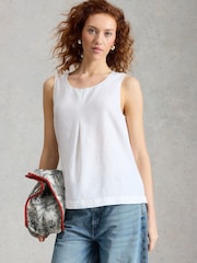 White Stuff White Paradise Linen Vest - Image 1 of 6