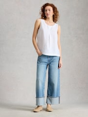 White Stuff White Paradise Linen Vest - Image 2 of 6