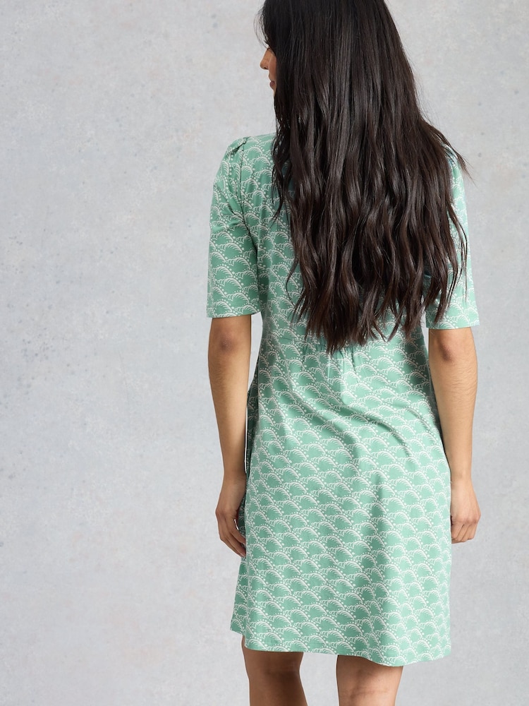 White Stuff Green Olivia Jersey Dress - Image 2 of 6 White Stuff Green Olivia Jersey Dress - Image 2 of 6