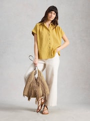 Желтый - Рубашка на пуговицах White Stuff Orla - Изображение 3 6