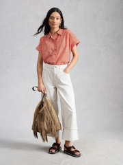 Красный - Рубашка на пуговицах White Stuff Orla - Изображение 2 6