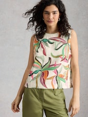 White Stuff Natural Matilda Linen Vest - Image 4 of 6