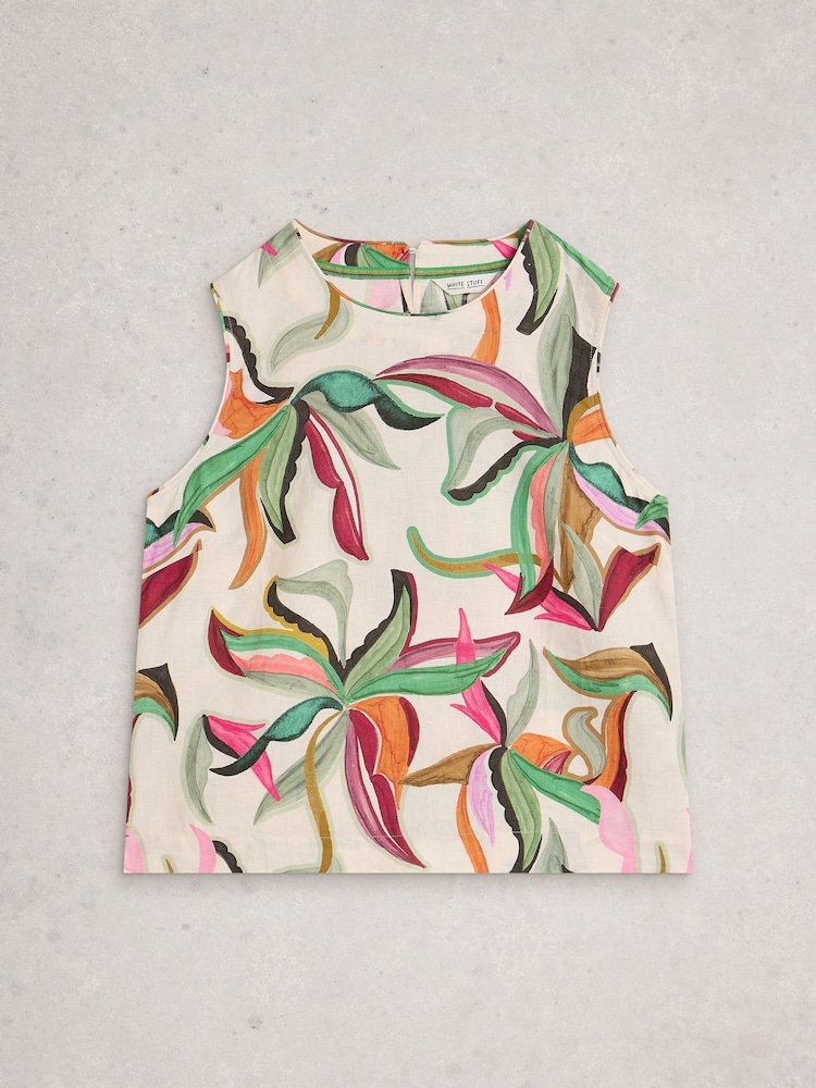 White Stuff Natural Matilda Linen Vest - Image 6 of 6