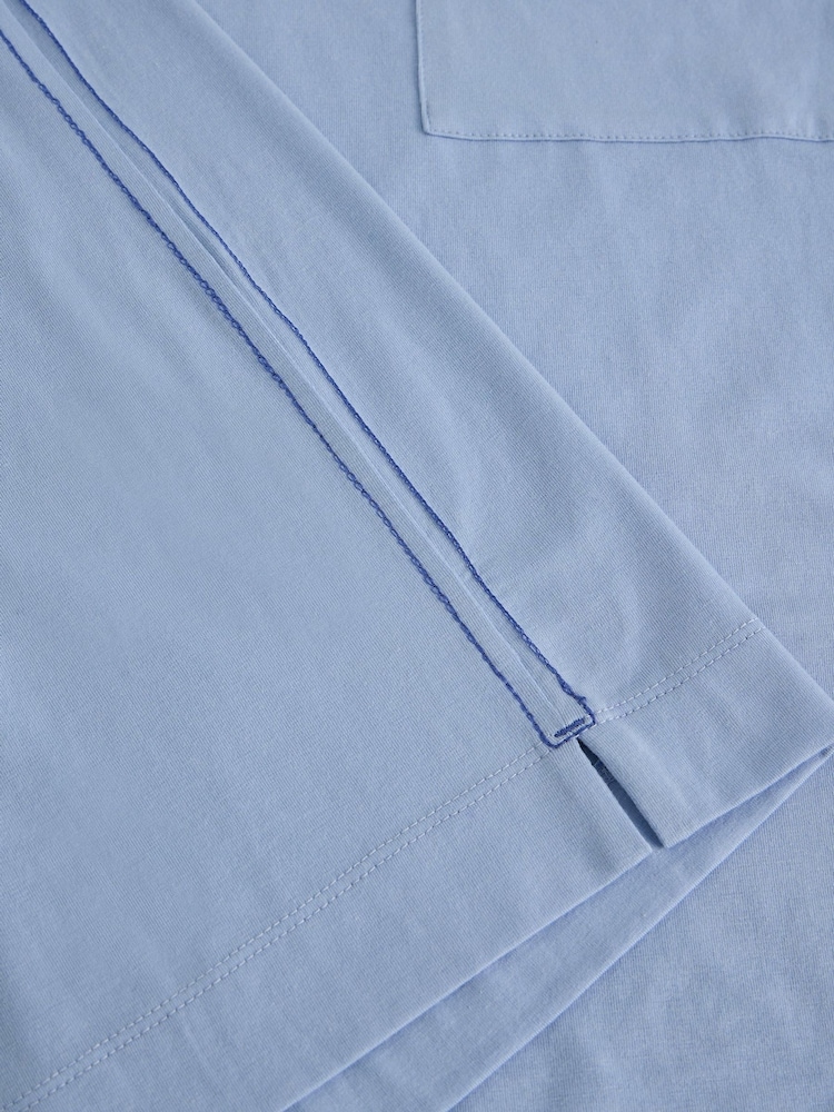 أزرق - White Stuff Maya Boxy Pyjamas T-Shirt - صورة 6 من 6