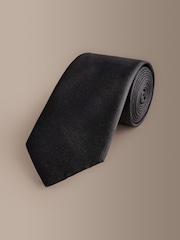 Black Signature Silk Tie - Image 1 of 3