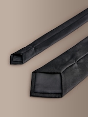Black Signature Silk Tie - Image 3 of 3