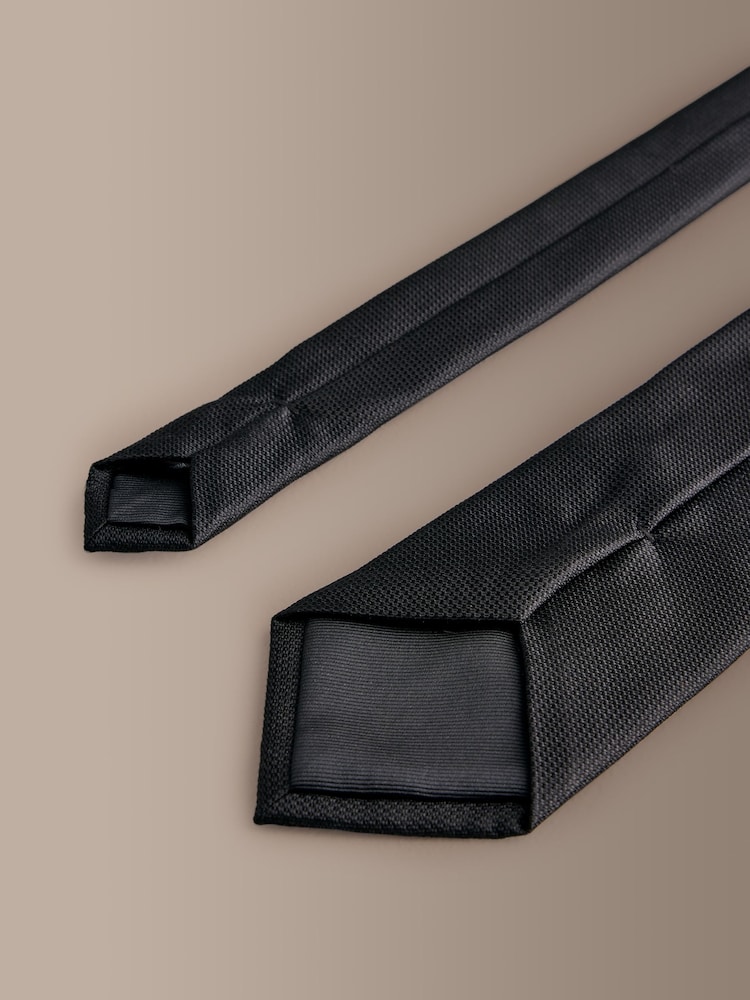 Black Signature Silk Tie - Image 3 of 3