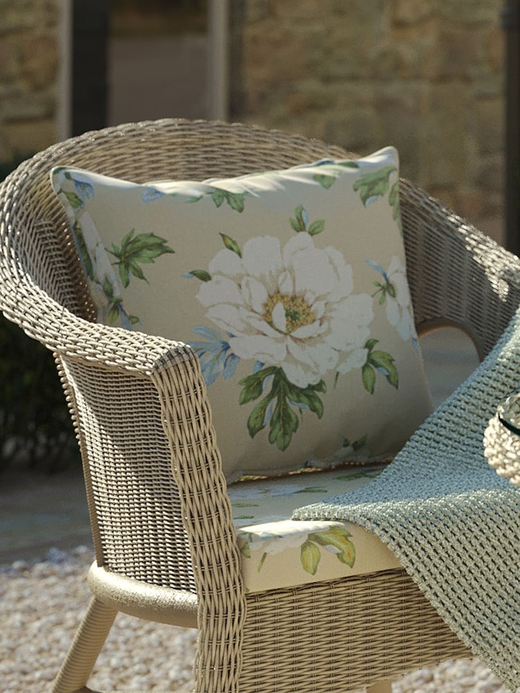 Laura Ashley Cream Wisley Indoor and Outdoor Scatter Cushion - Image 1 of 5