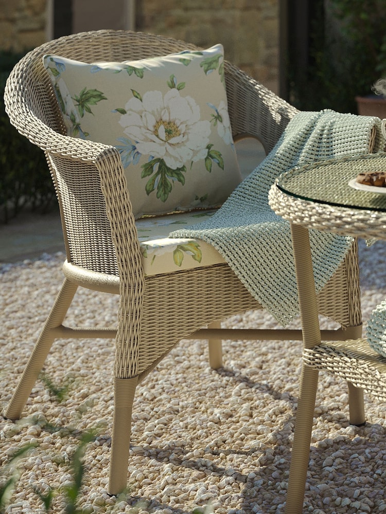 Laura Ashley Cream Wisley Indoor and Outdoor Scatter Cushion - Image 2 of 5