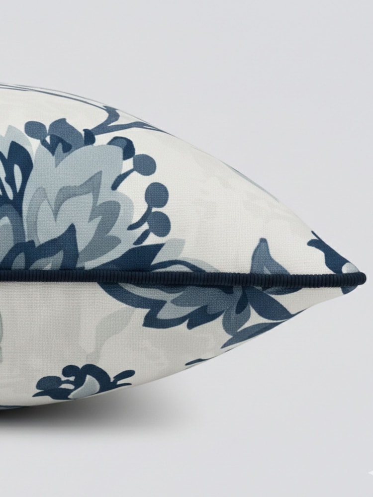 Laura Ashley Blue Adwick Trail Indoor and Outdoor Scatter Cushion - Image 5 of 5