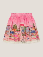 Monsoon Pink London Scene Print Skirt - Image 3 of 4