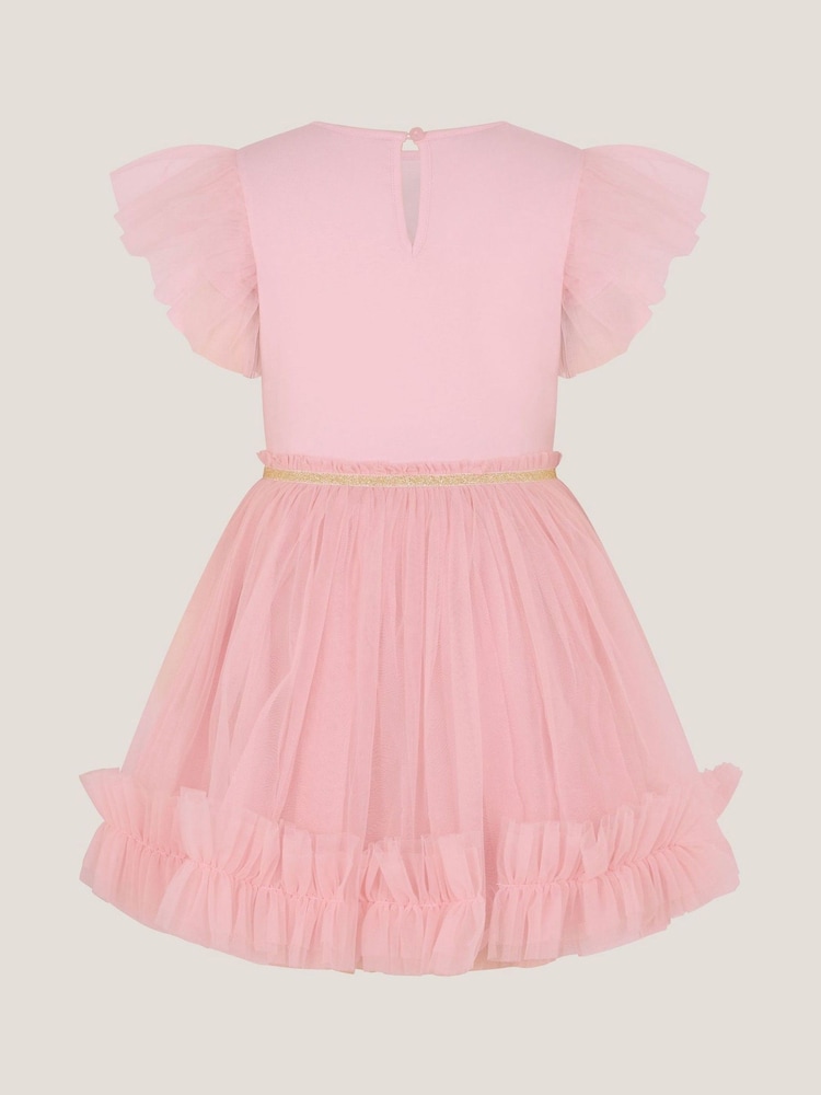 Monsoon Pink Bunny Sequin Disco Dress - Image 2 of 3 Monsoon Pink Bunny Sequin Disco Dress - Image 2 of 3