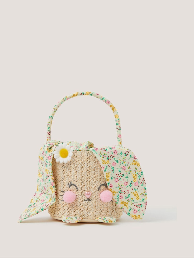 Monsoon Brown Flopsy Bunny Basket Bag - Image 1 of 4