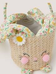 Monsoon Brown Flopsy Bunny Basket Bag - Image 4 of 4