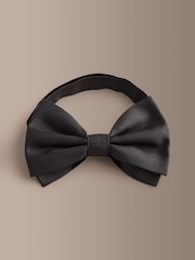 Black Signature Silk Bow Tie - Image 2 of 4