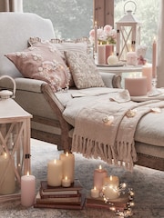 Lights4fun 3 Wick Blush Pink TruGlow Candle - Image 4 of 5