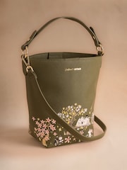 Cath Kidston Khaki Green Moomins Bucket Bag - Image 1 of 3