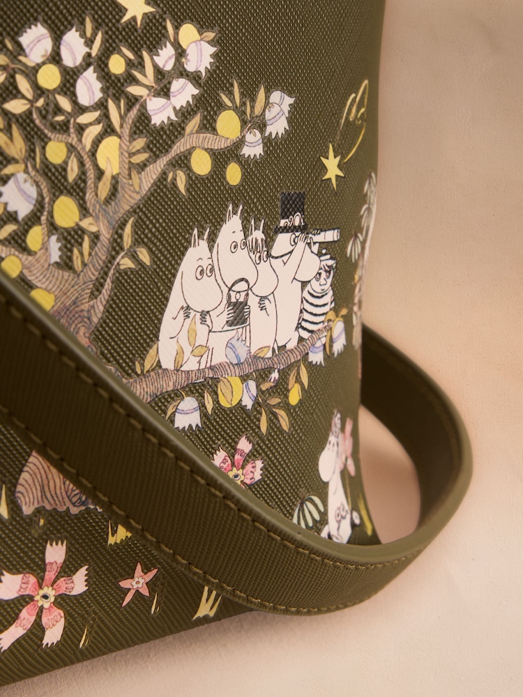 Cath Kidston Khaki Green Moomins Bucket Bag - Image 2 of 3 Cath Kidston Khaki Green Moomins Bucket Bag - Image 2 of 3