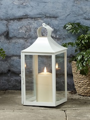 Lights4fun White Albury TruGlow Lantern - Medium - Image 2 of 4