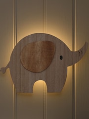Lights4fun Natural Elephant Children's Wall Light with Infrared RC - Image 6 of 6