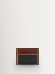 Mulberry Black-Cognac Continental Scotchgrain Credit Card Slip Purse - Image 2 of 2