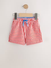 Red Stripe Printed Swim Shorts (3mths-7yrs) - Image 1 of 4