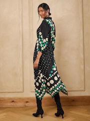Love & Roses Hanky Hem Shirt Midi Dress - Imagem 5 de 5