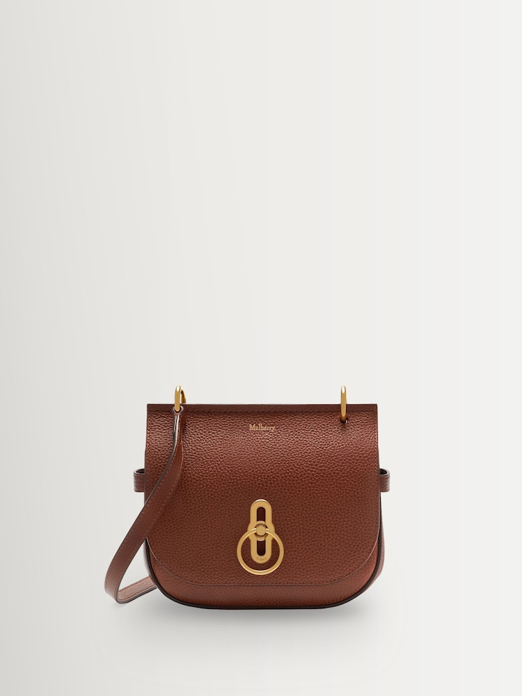 Mulberry Oak Small Amberley Satchel Classic Grain Bag - Image 1 of 7 Mulberry Oak Small Amberley Satchel Classic Grain Bag - Image 1 of 7