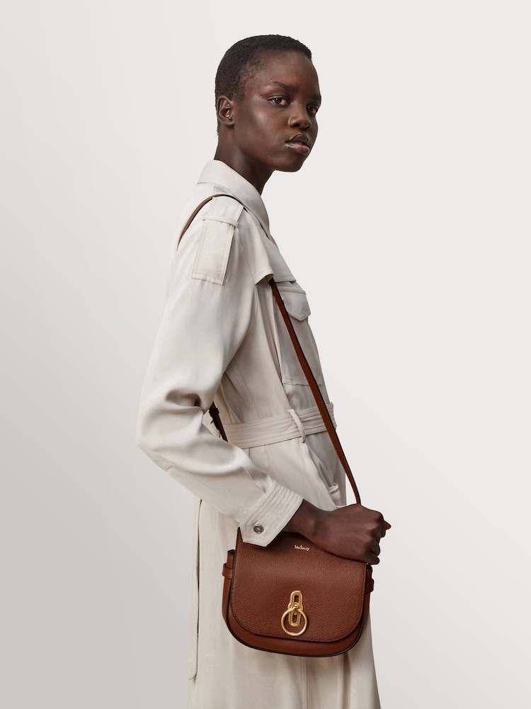 Mulberry Oak Small Amberley Satchel Classic Grain Bag - Image 2 of 7 Mulberry Oak Small Amberley Satchel Classic Grain Bag - Image 2 of 7