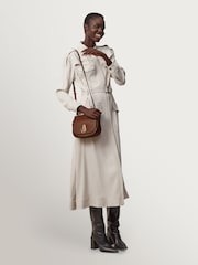 Mulberry Oak Small Amberley Satchel Classic Grain Bag - Image 3 of 7