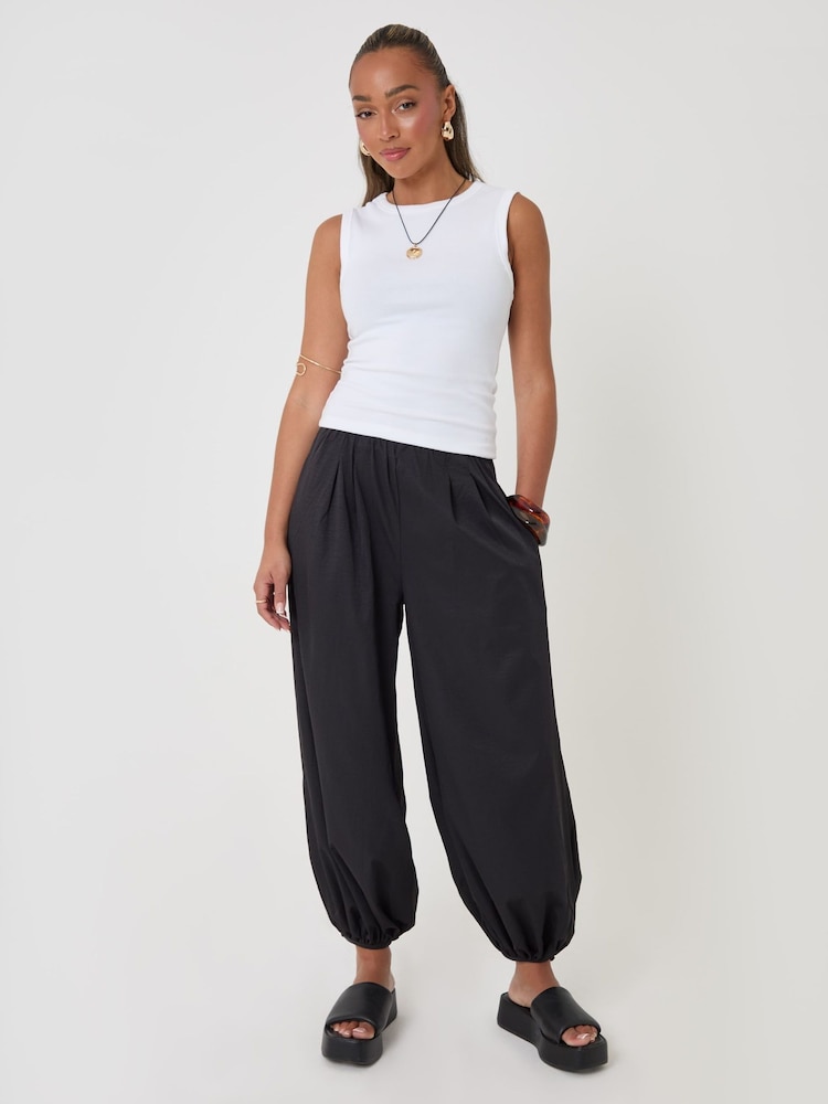 Чорний - Threadbare Balloon Trousers with Pockets - Image 1 of 4
