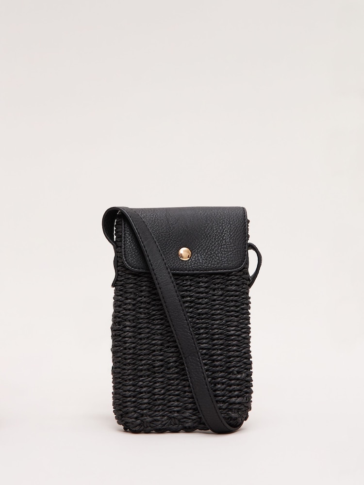 Phase Eight Straw Cross-Body Phone Case - Image 1 of 6 Phase Eight Straw Cross-Body Phone Case - Image 1 of 6