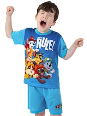 Character Blue PAW Patrol Short Sleeve Pyjamas - Image 4 of 10