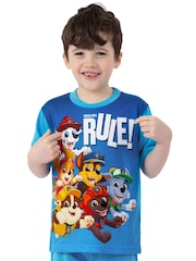 Character Blue PAW Patrol Short Sleeve Pyjamas - Image 6 of 10