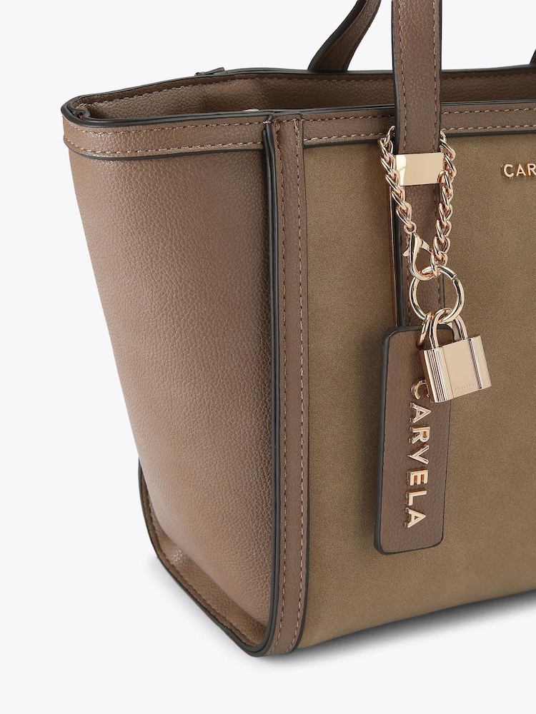 Carvela Brown Minori Mini Tote Bag - Image 4 of 4