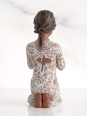 Willow Tree Off White Prayer Of Peace Darker Skin Figurine - Image 4 of 6