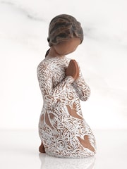 Willow Tree Off White Prayer Of Peace Darker Skin Figurine - Image 5 of 6