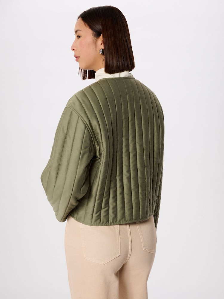 Whistles Green Cone Sleeve Quilted Jacket - Image 2 of 4