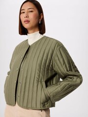 Whistles Green Cone Sleeve Quilted Jacket - Image 3 of 4