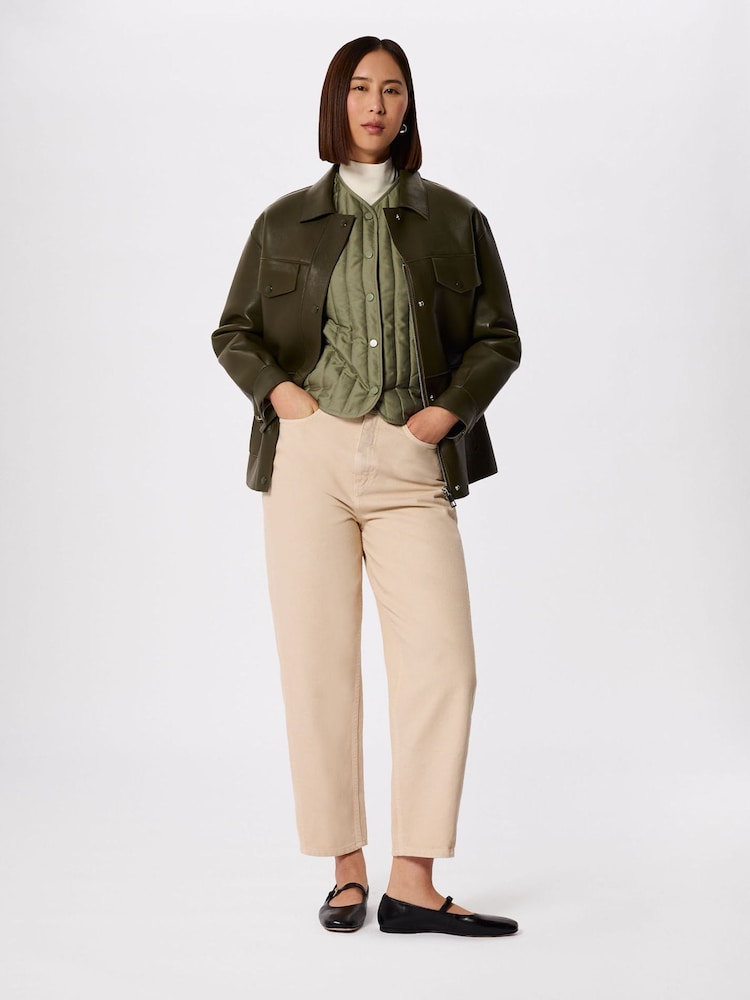 Whistles Green Cone Sleeve Quilted Jacket - Image 4 of 4