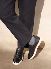 Black Elastic Lace Smart Trainers - Image 3 of 8