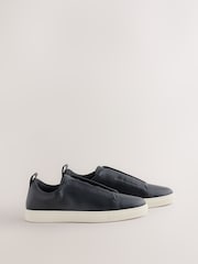 Black Elastic Lace Smart Trainers - Image 4 of 8