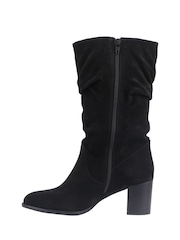Hush Puppies Black Cosima Ruched Boots - Image 2 of 5