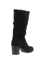 Hush Puppies Black Cosima Ruched Boots - Image 3 of 5
