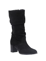 Hush Puppies Black Cosima Ruched Boots - Image 5 of 5