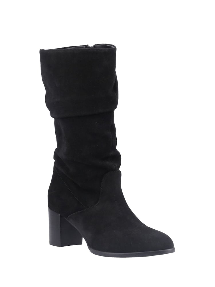 Hush Puppies Black Cosima Ruched Boots - Image 5 of 5