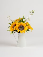 Scottish Everlastings Ltd Yellow Faux Sunflowers in Tin Pot - Image 3 of 3