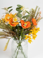 Scottish Everlastings Ltd Yellow Rustic Forsythia/Poppy Arrangement - Image 2 of 3